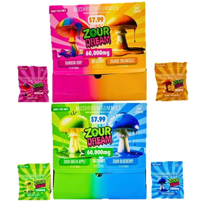 Zour Dream Mushroom Gummies 2pk