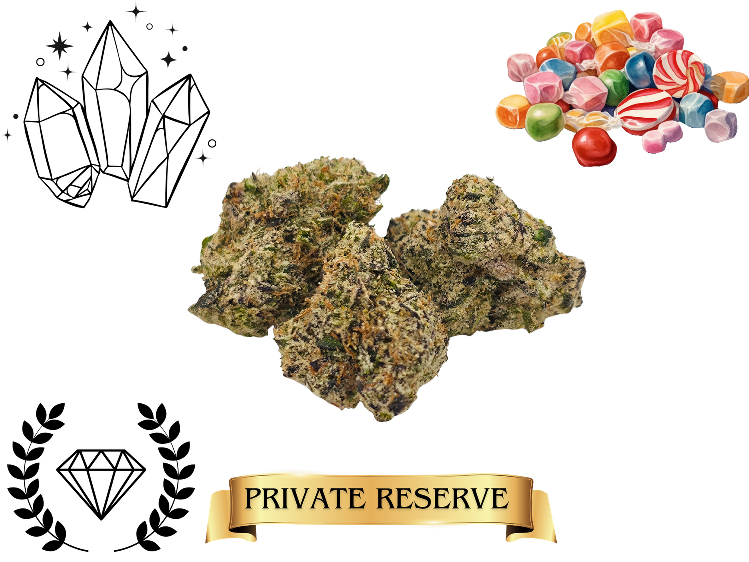 *NEW*Crystal Candy- Elite Tier- THCa- Indica