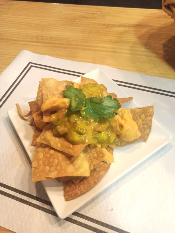 Nachos con queso