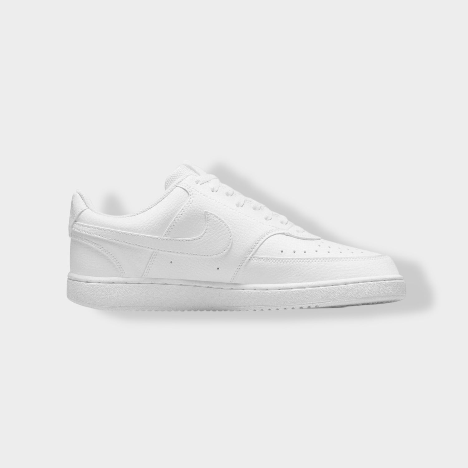 Nike Court Vision Low sneaker - Wit - Leer zijaanzicht links