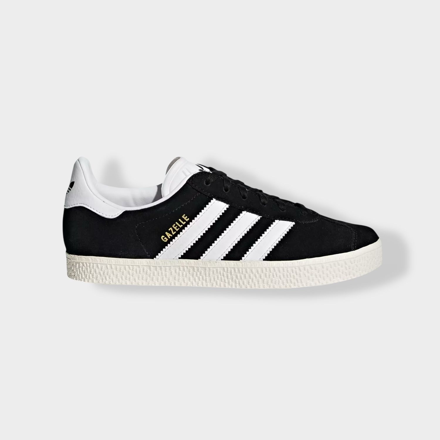 Adidas Gazelle sneaker - Zwart - Suède zijaanzicht links