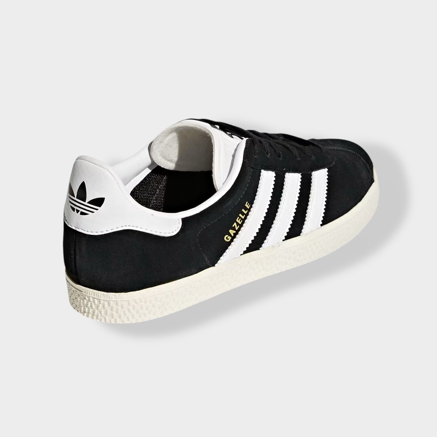 Adidas Gazelle sneaker - Zwart - Suède achteraanzicht