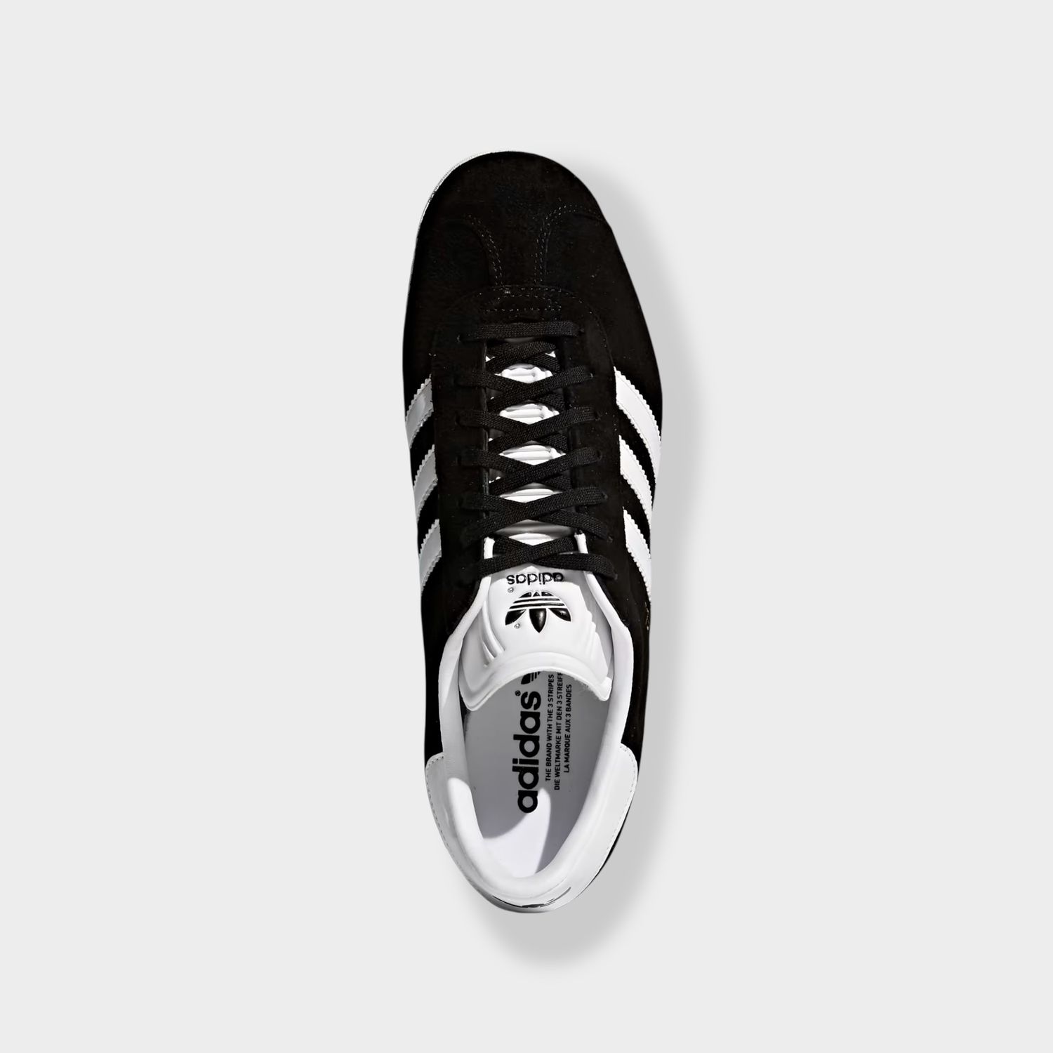 Adidas Gazelle sneaker - Zwart - Suède bovenaanzicht