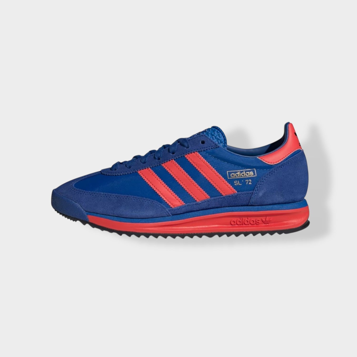 Adidas SL 72 sneaker - Blauw - Suède zijaanzicht rechts