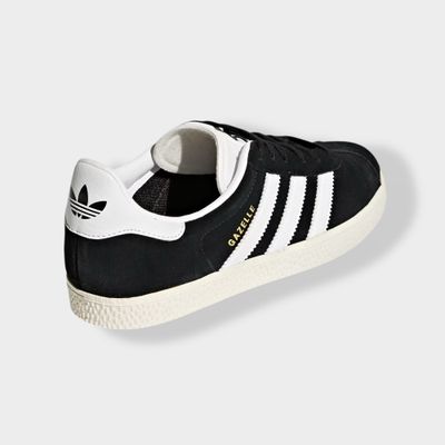 Adidas Gazelle sneaker - Zwart - Suède achteraanzicht