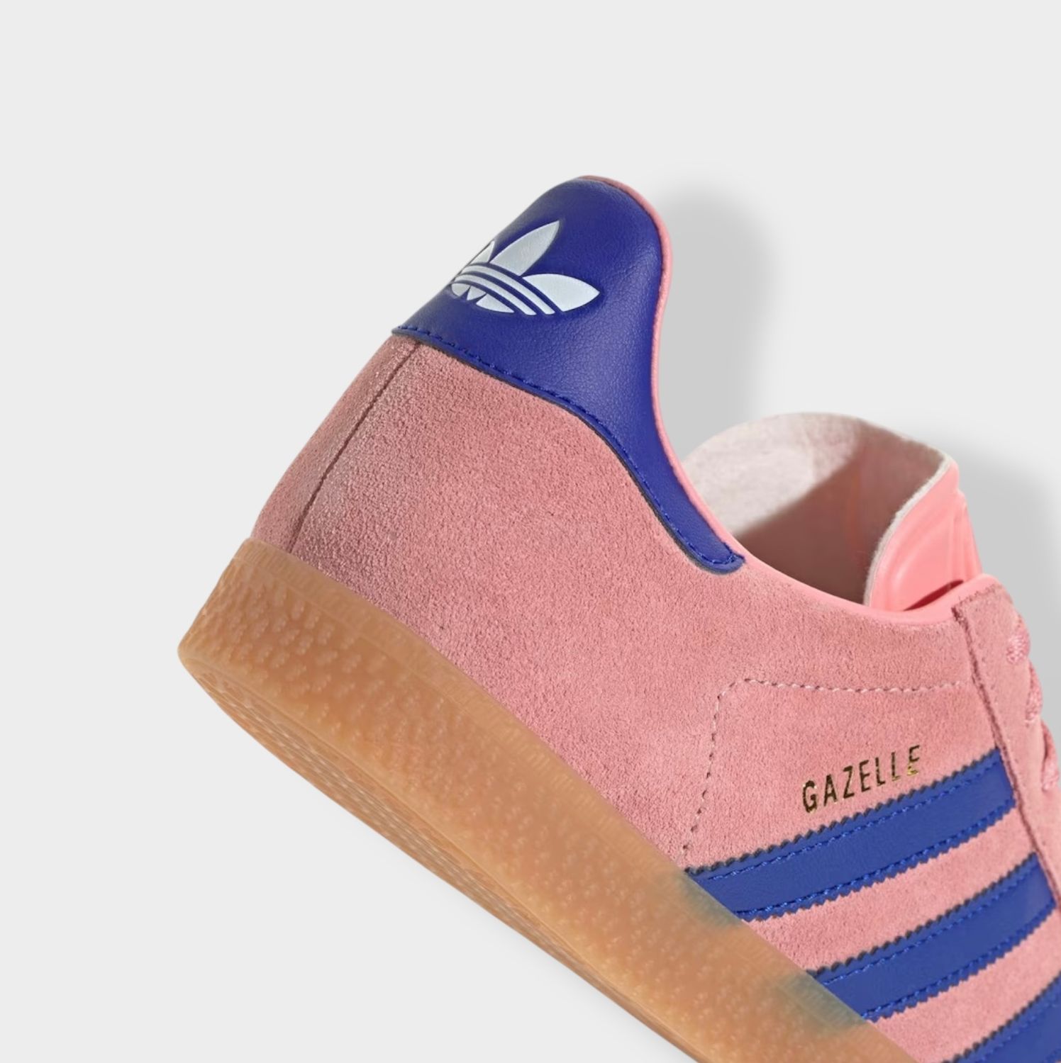 Adidas Gazelle sneaker - Roze - Suède hiel detail