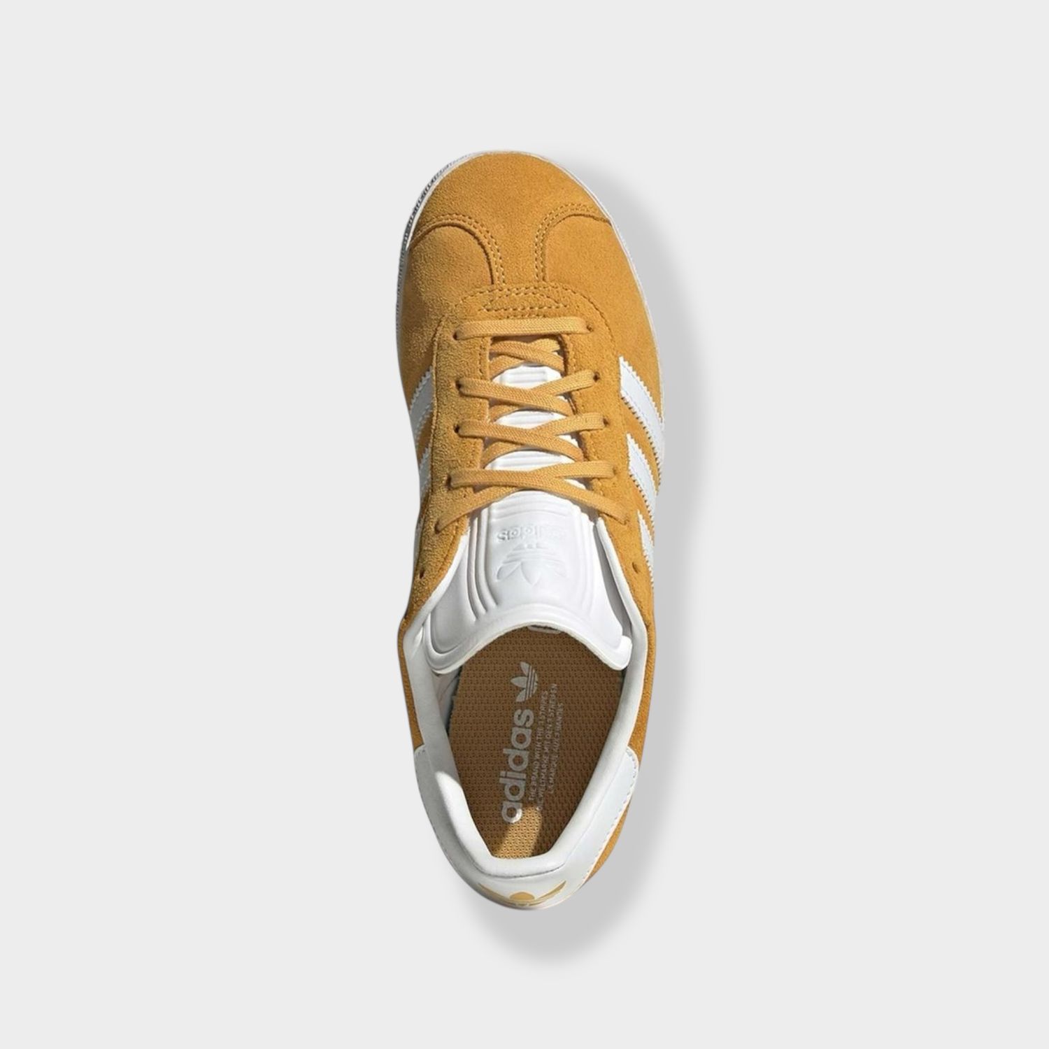 Adidas Gazelle sneaker - Geel - Suède bovenaanzicht