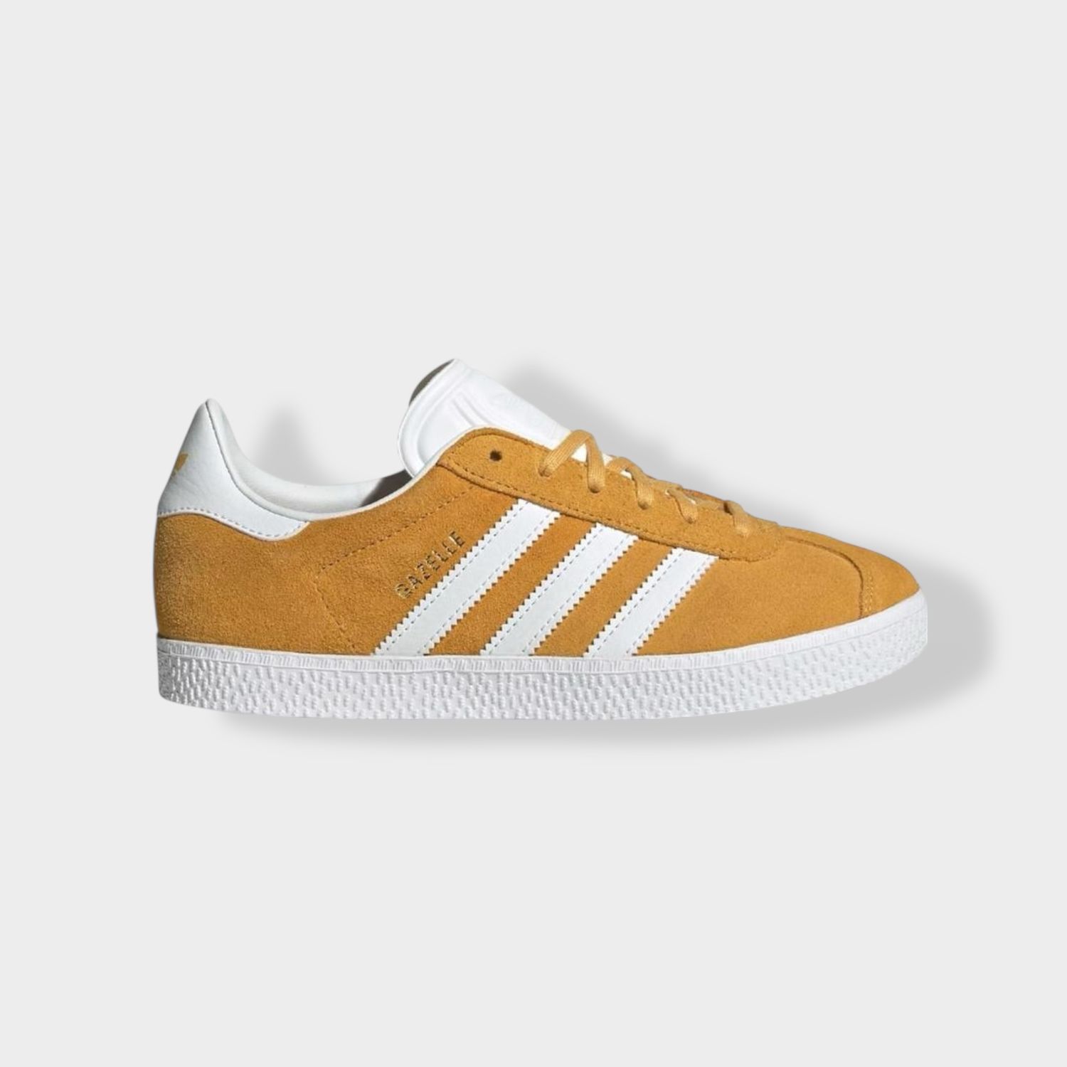 Adidas Gazelle sneaker - Geel - Suède zijaanzicht links