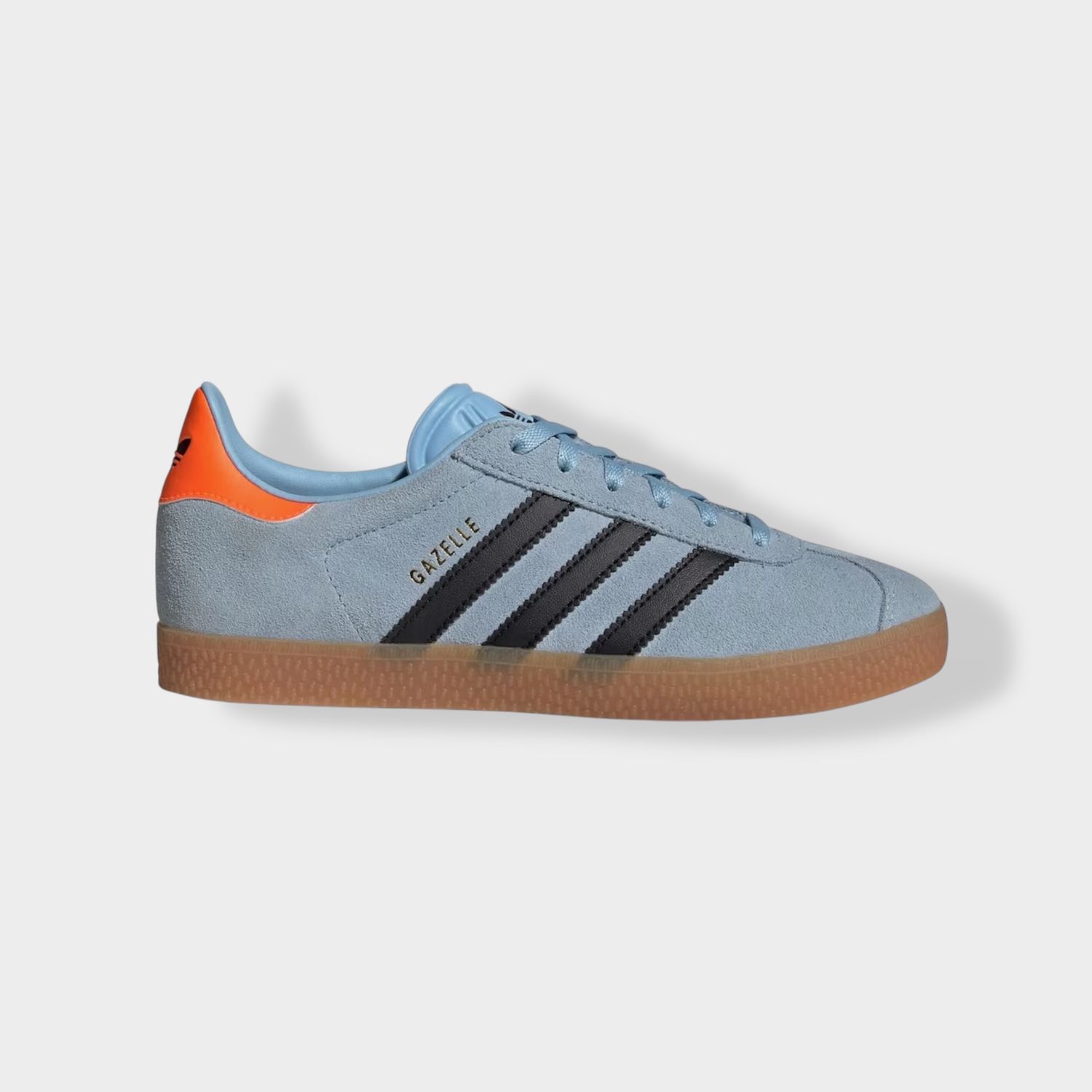 Adidas Gazelle sneaker - Lichtblauw - Suède zijaanzicht links