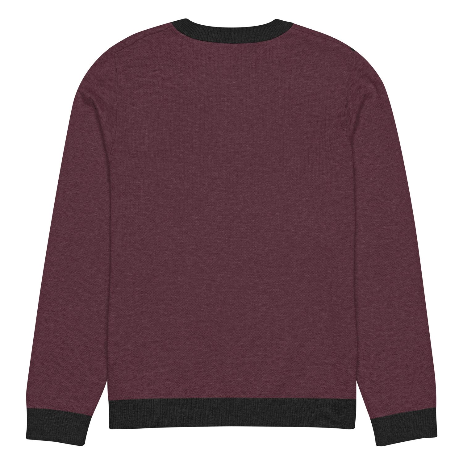 Knitted crew neck sweater