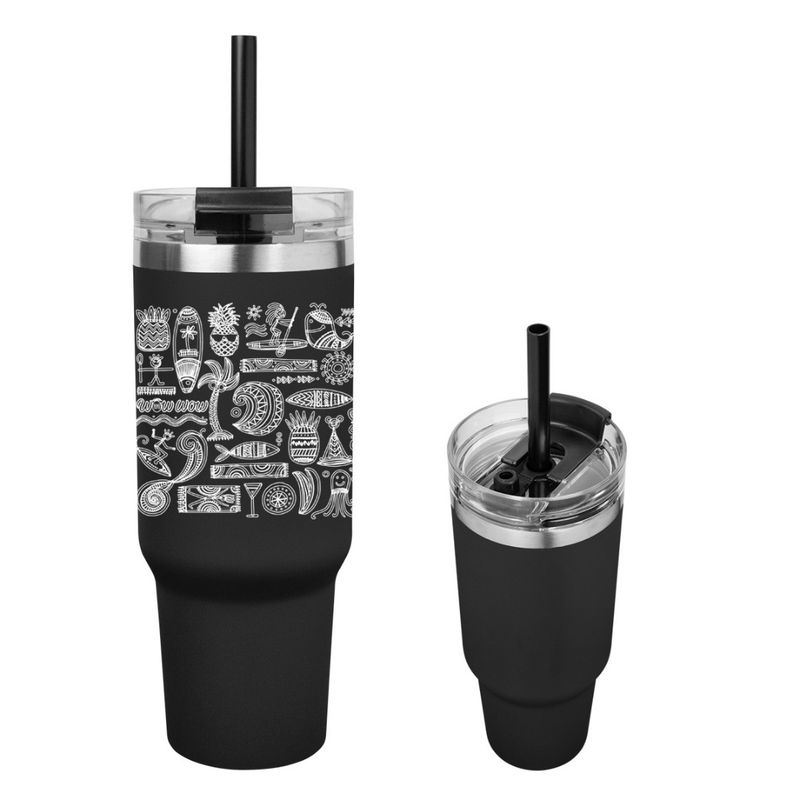 Wow Wow Laser Engraved Stainless Steel Tumbler (40 oz)