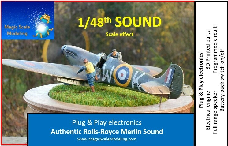 1/48th Merlin engine - Electric engine &amp; Sound