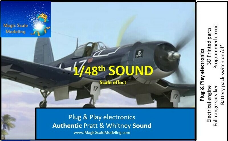 1/48th Pratt &amp; Withney engine - Electric engine &amp; Sound