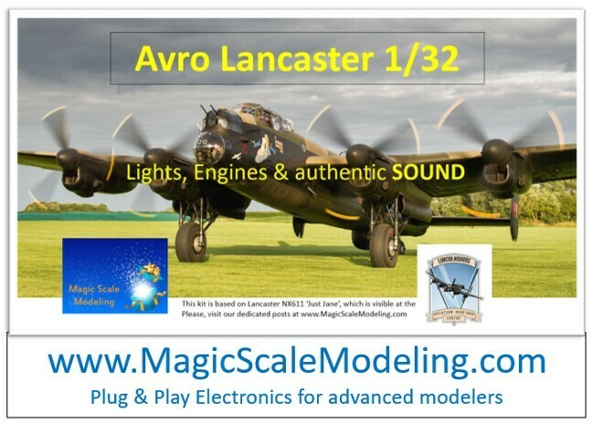 Avro Lancaster - 1/32  - Motors, Sound &amp; Lights set - Taxiway