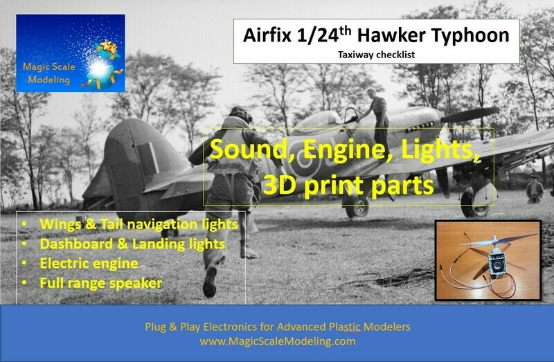 Hawker Typhoon - Sound + Motor + Lights set  - Airfix 1/24