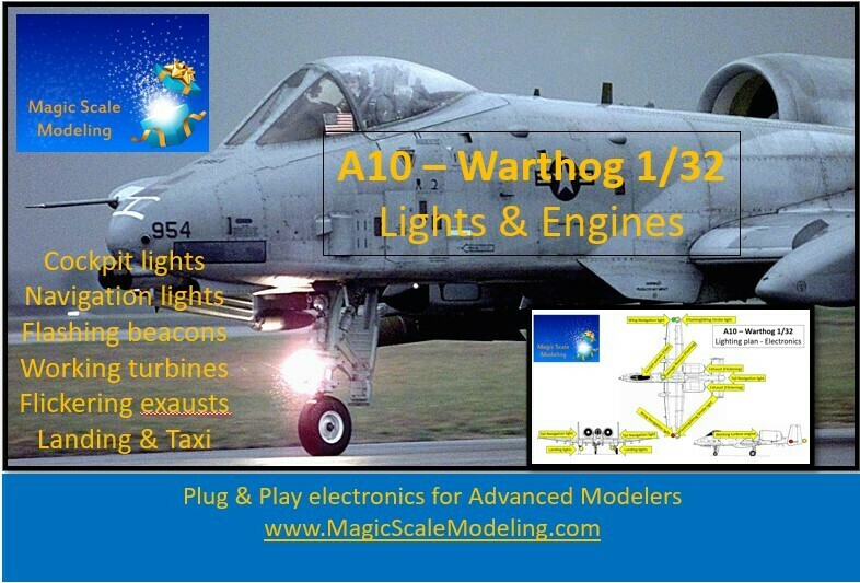 A-10 Fairchild Warthog - Lights set - 1/32