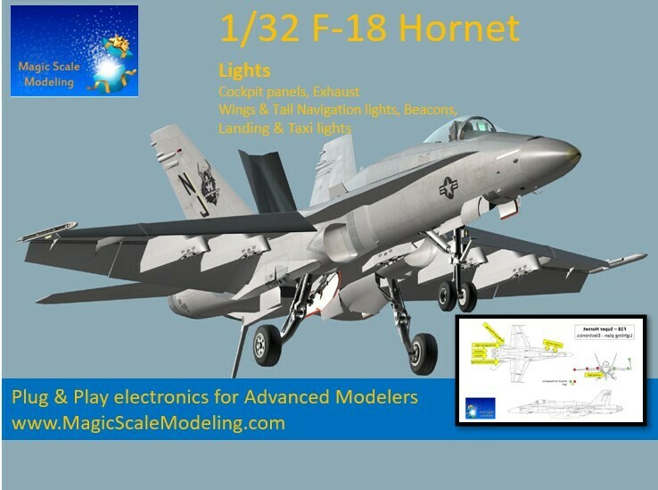 F18 Hornet - Lights set - 1/32