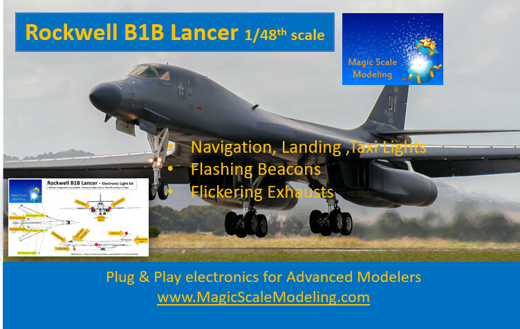 Rockwell B1B Lancer - Lights set - 1/48