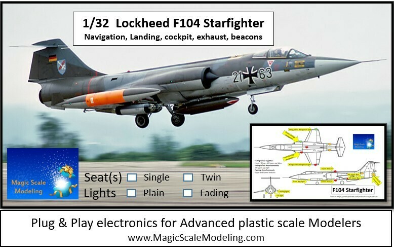 F104 Starfighter  - 1/32 - Lights set