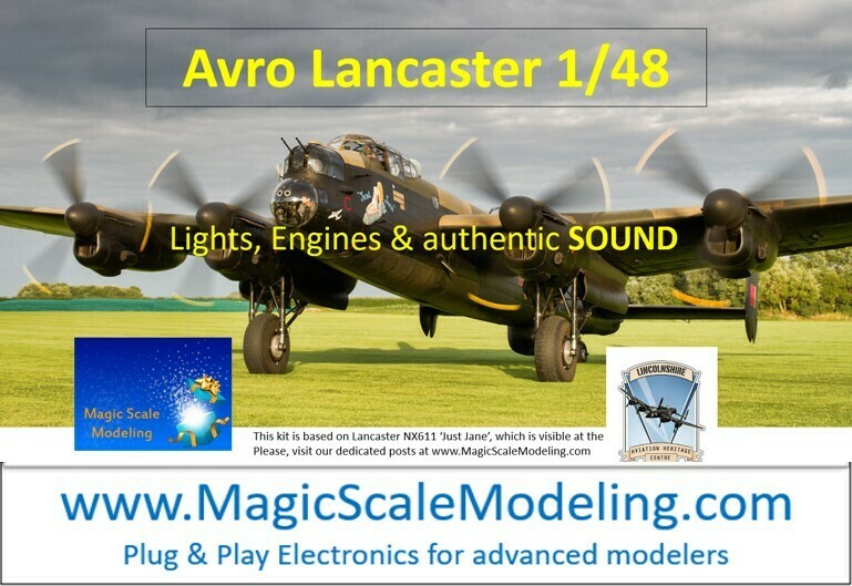 Avro Lancaster - 1/48  - Motors, Sound &amp; Lights set - Taxiway