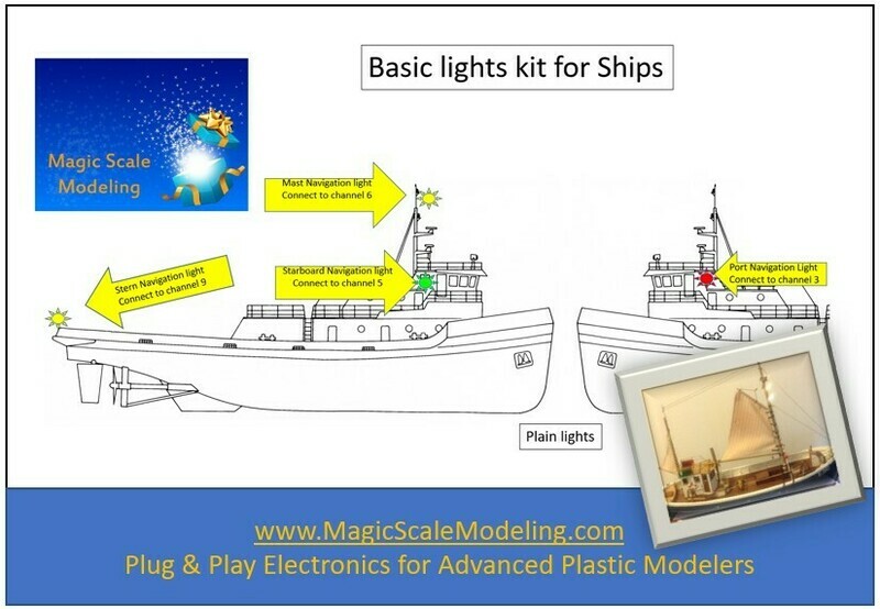 Basic Lights set kit for Boat