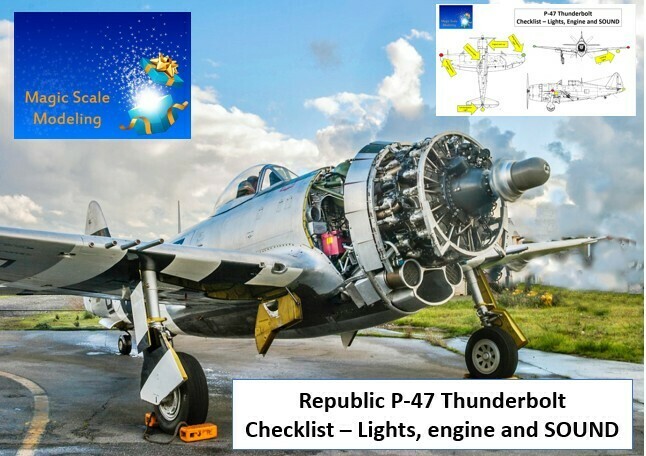 P-47 Thunderbolt - Sound, Motor &amp; Lights system  - 1/32