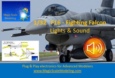 F16 Fighting Falcon  - 1/32 - Lights &amp; Sound set - Generation III