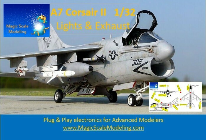 A7 Corsair II - Lights set - 1/32