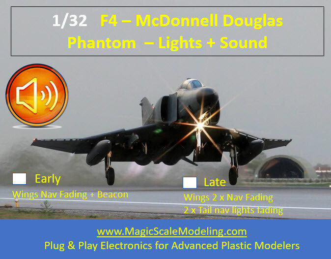 F4 Phantom - Lights sets and SOUND - 1/32 - Generation 3