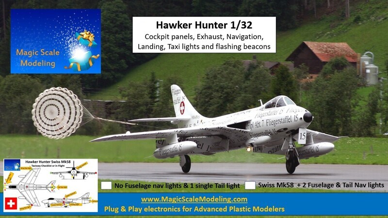 Hawker Hunter - Lights set - 1/32