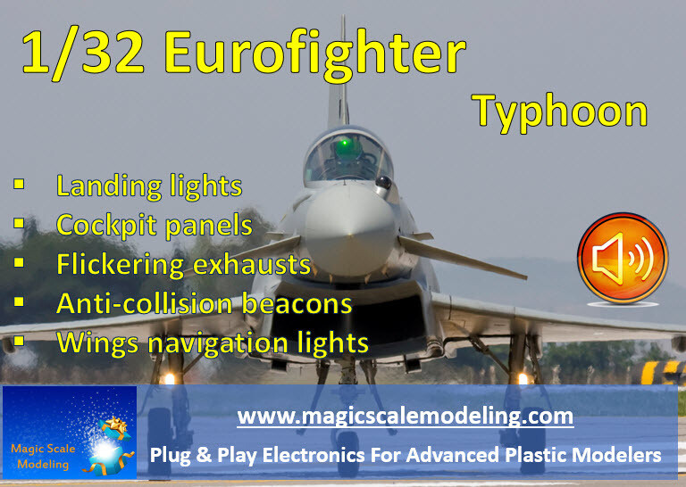 Eurofighter Typhoon - 1/32 - Light set and sound