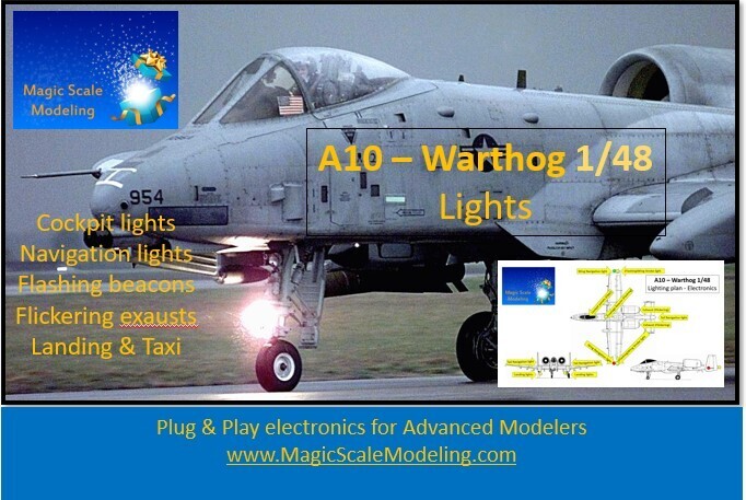A-10 Fairchild Warthog - Lights set - 1/48