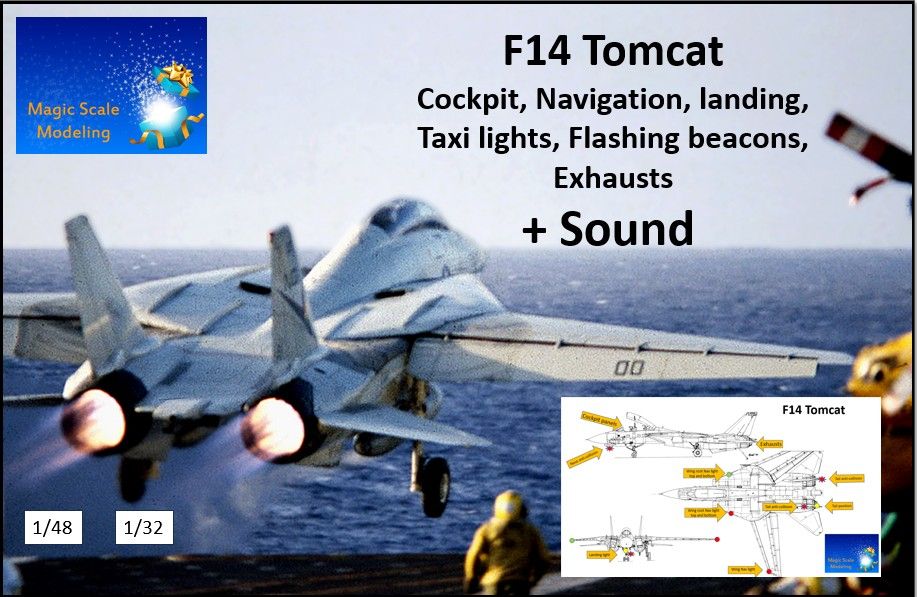 F14 Tomcat - 1/32 Lights sand Sound set