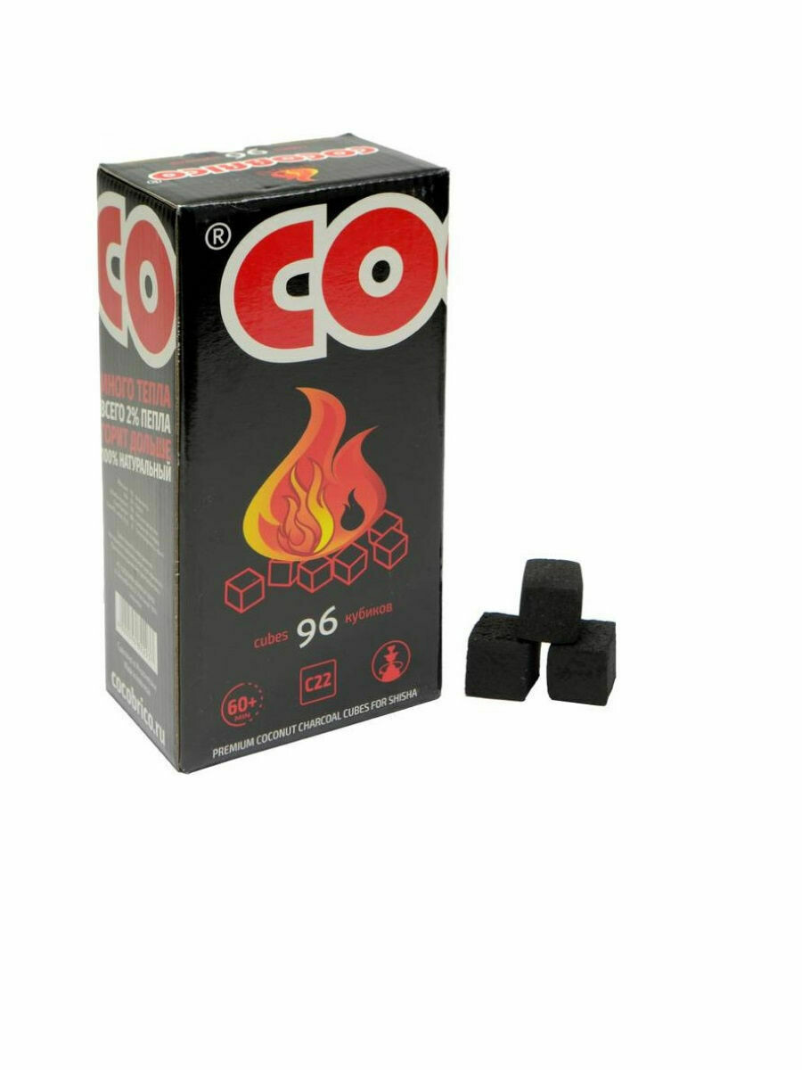 Уголь кокосовый Cocobrico 96шт