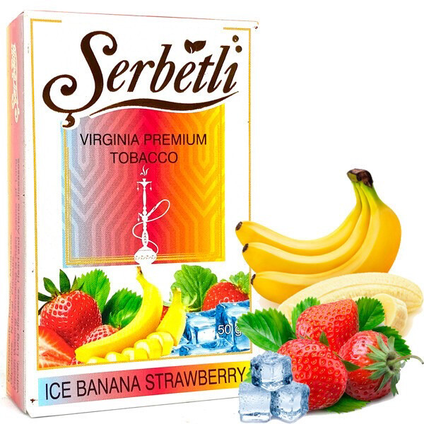 Serbetli Банан Клубника со Льдом 50 гр