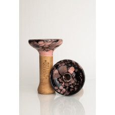 ​Чаша Oblako Phunnel M Glaze Top Черно розовый мрамор