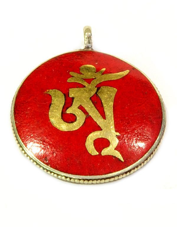 Tibetan Om Pendant