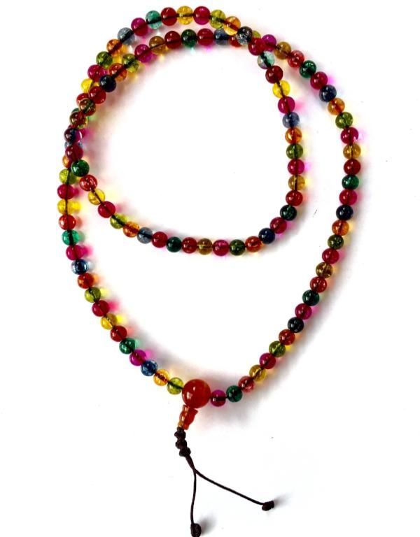 Rainbow Glass Mala