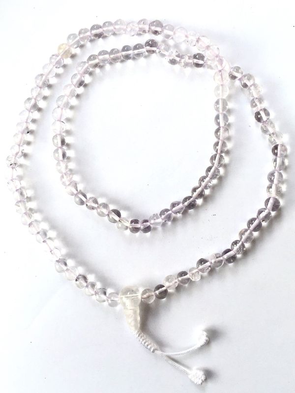 White Glass Mala