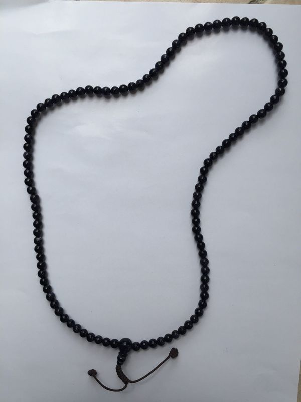 Sun Stone Mala Dark Blue