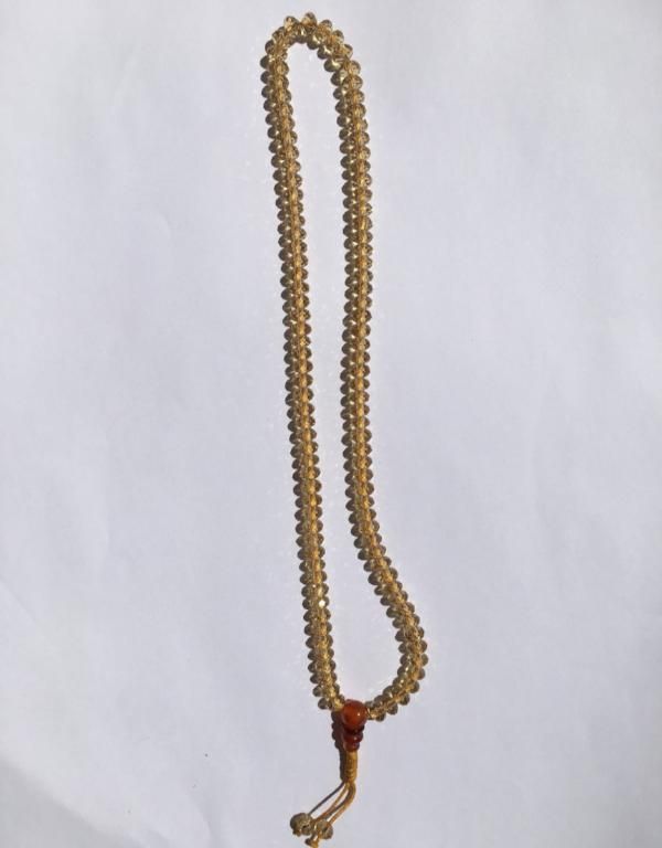 Amber Crystalline Mala