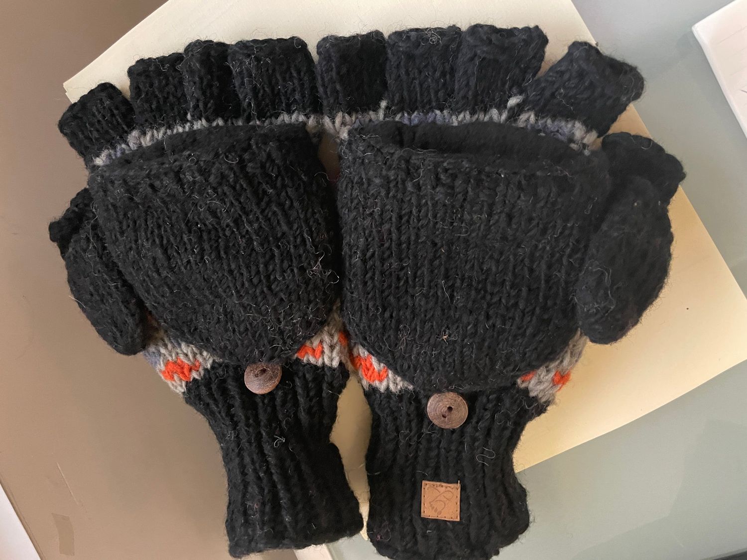 Wool Flip-Top Mittens