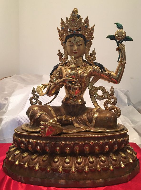Sherab Chamma Loving Mother 18&quot; Statue