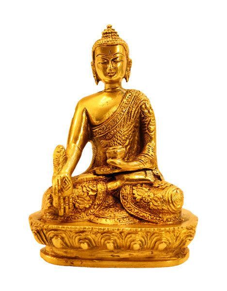 Medicine Long Life Buddha - 5&quot; Statue