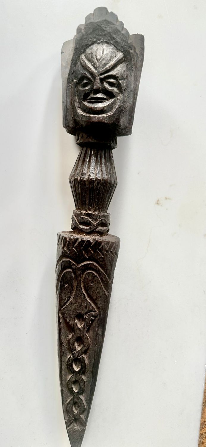 Handcrafted Wooden Phurpa