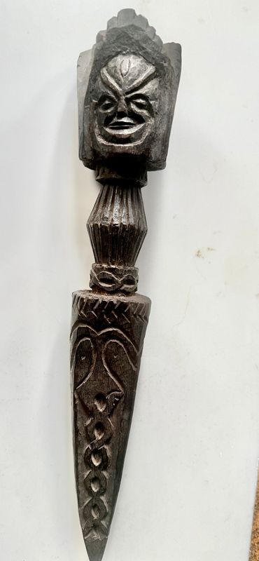 Handcrafted Wooden Phurpa