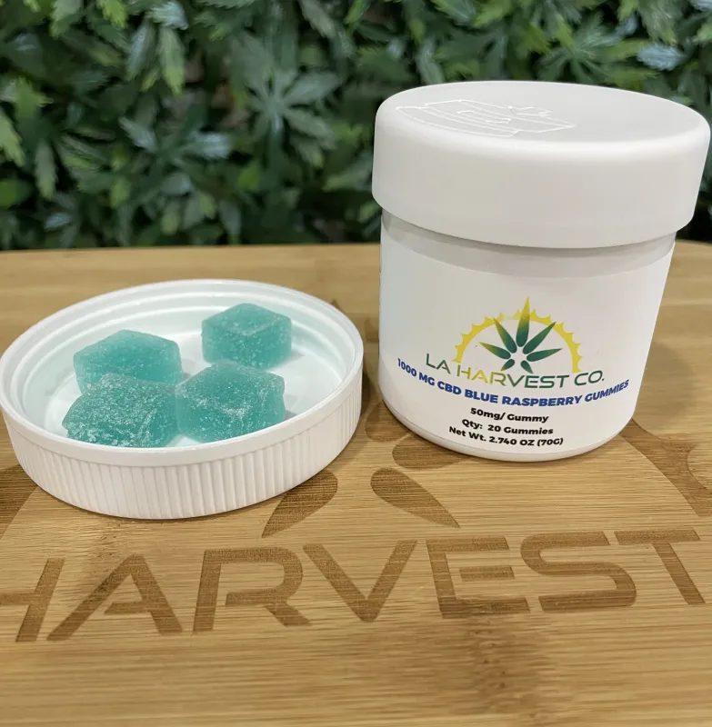 LAH 1000MG (20ct) 50mg CBD Blue Raspberry Gummies