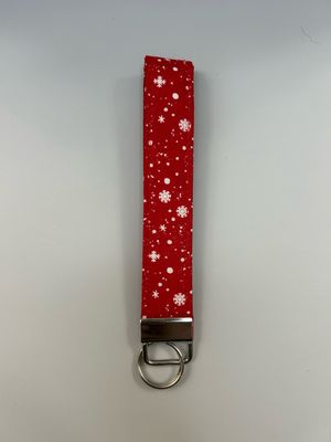 Red Snowflake Key Fob