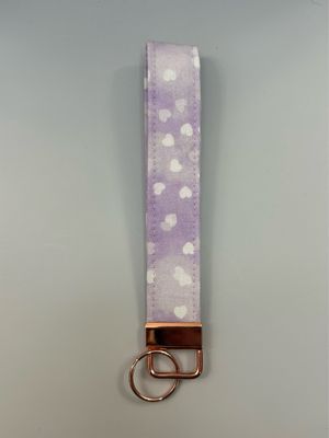 Purple Hearts Key Fob