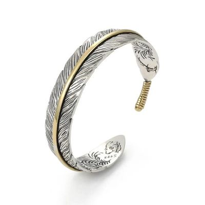 Pulsera Aleación Calenbi Pluma Ajustable